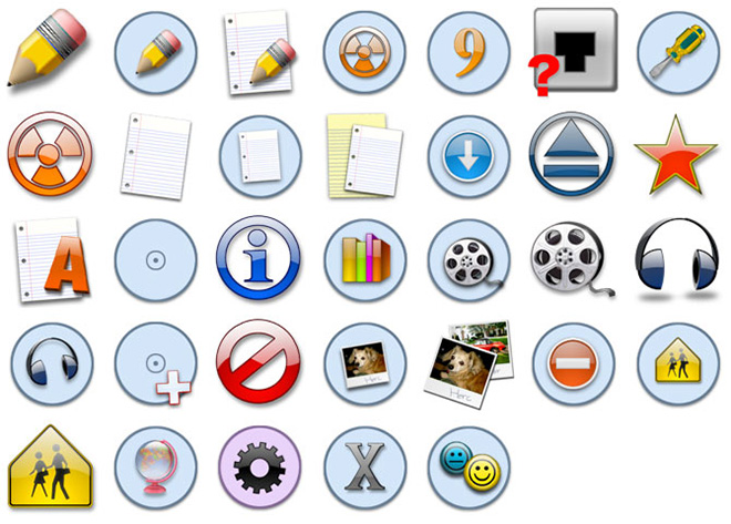 Blue Circles icons