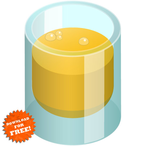 Glass of OJ vector image