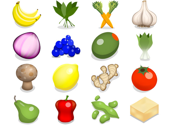 Veggies icons