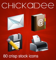 chickadee stock icons